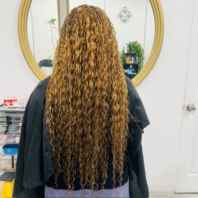 Boho braids example